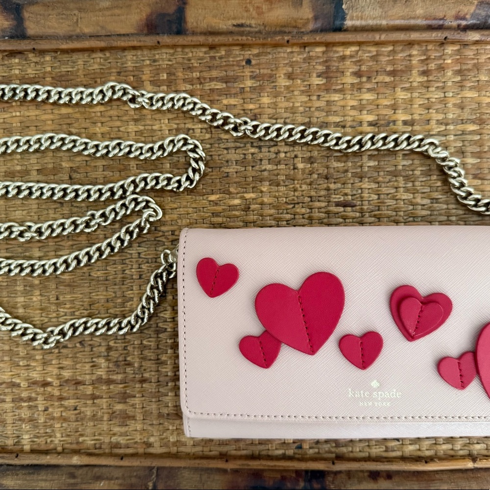 Kate Spade “Heart It” Franny Clutch/Crossbody Like New. First Edition.